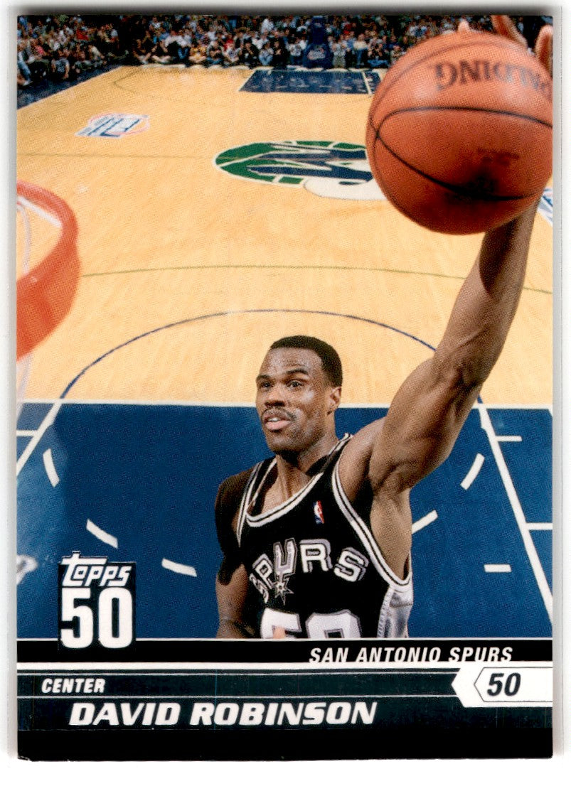 2007 Topps 50th Anniversary David Robinson Card 13
