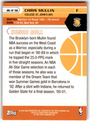 2007 Topps 50th Anniversary Chris Mullin Card 26