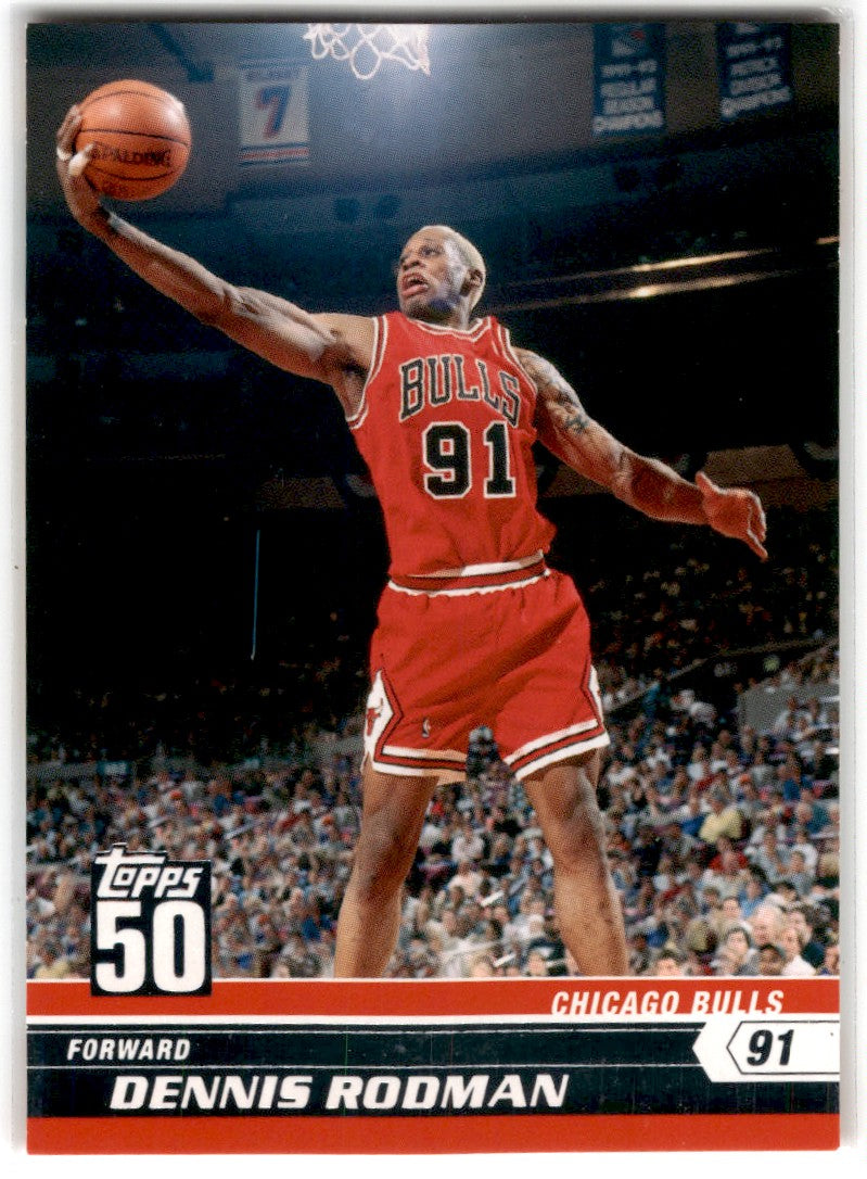 2007 Topps 50th Anniversary Dennis Rodman Card 29