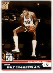 2007 Topps 50th Anniversary Wilt Chamberlain Card 45