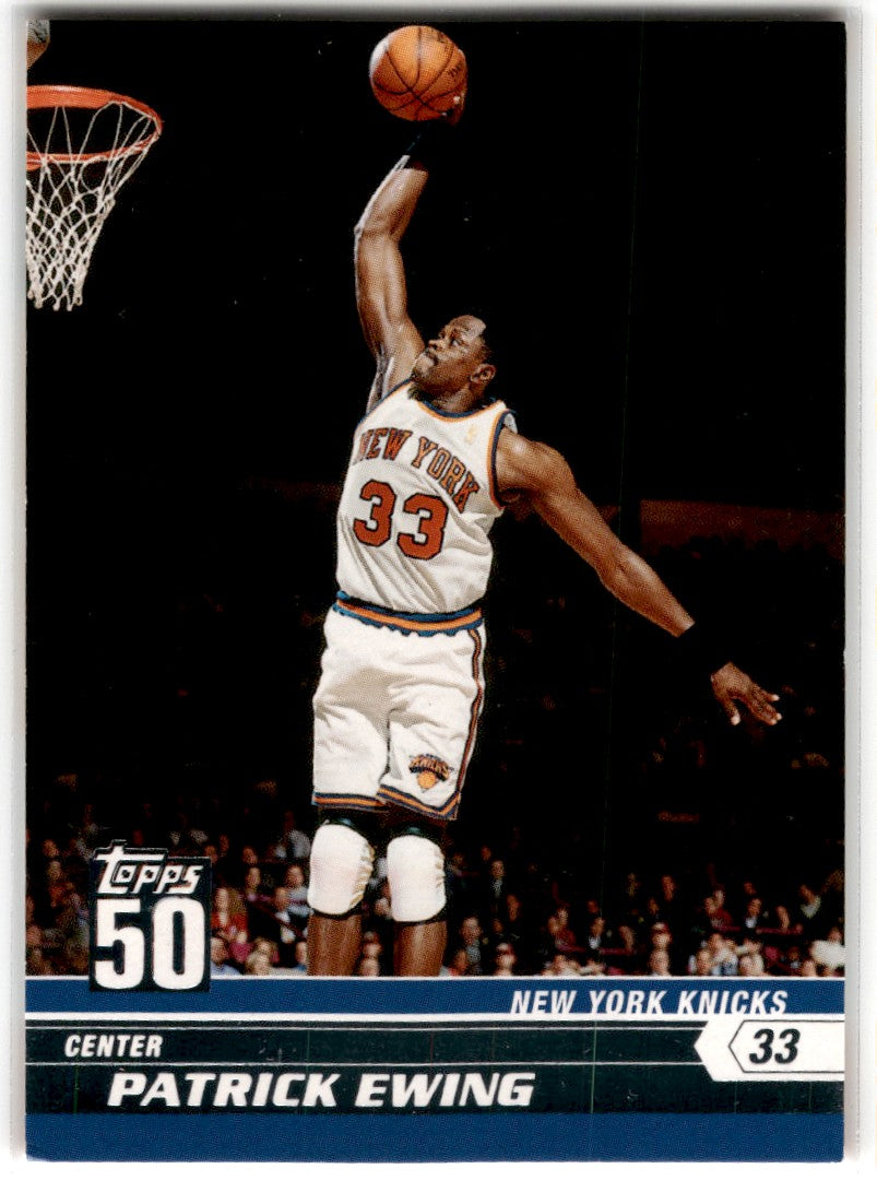 2007 Topps 50th Anniversary Patrick Ewing Card 47