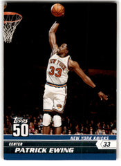 2007 Topps 50th Anniversary Patrick Ewing Card 47