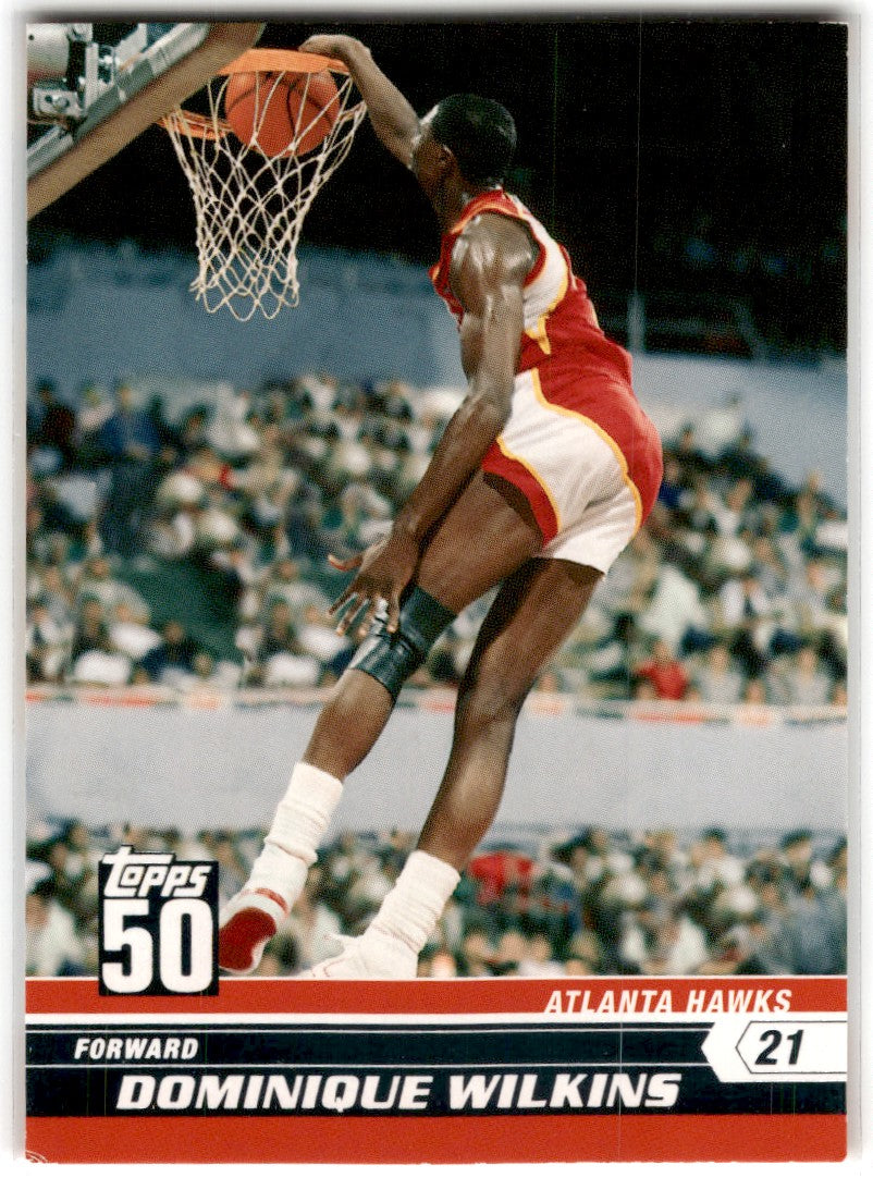 2007 Topps 50th Anniversary Dominique Wilkins Card 17