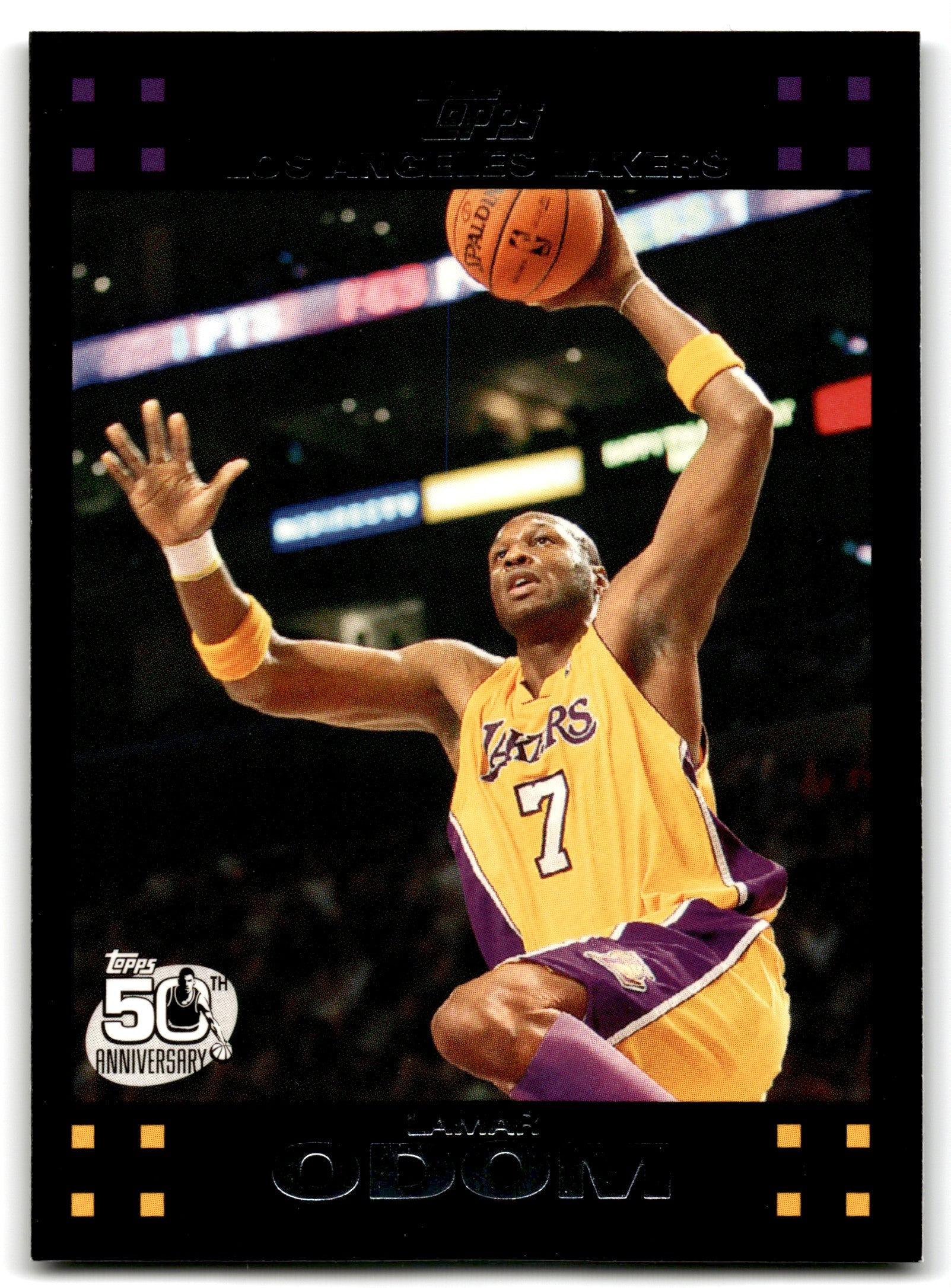 2007 Topps Lamar Odom Los Angeles Lakers Card#67