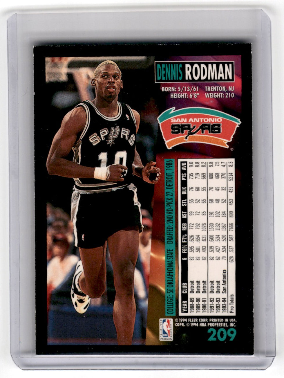 2008 Fleer Dennis Rodman Card 209 Default Title