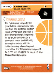 2007 Topps 50th Anniversary Larry Bird Card 20