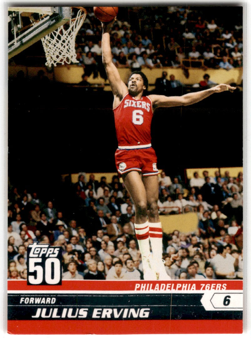 2007 Topps 50th Anniversary Julius Erving 49