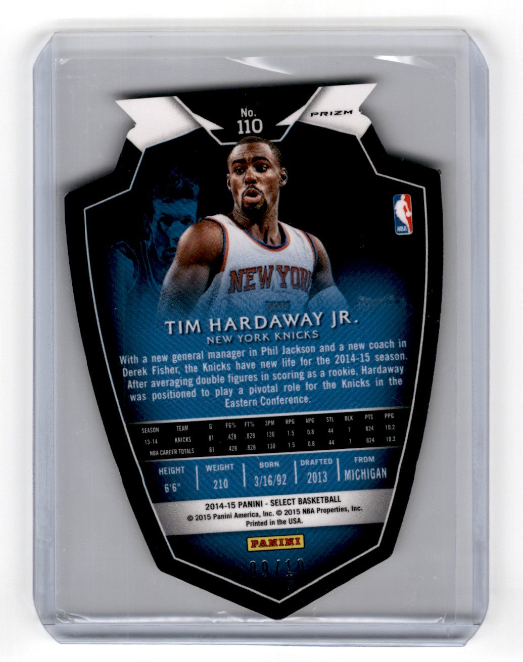 2014 Panini Select Tim Hardaway Jr Gold /10 Card 110