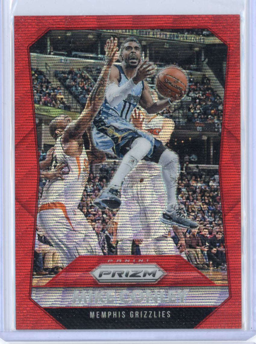2015 Panini Prizm Mike Conley Red Wave /350 Card 14