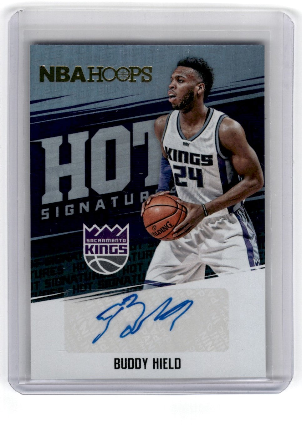 2017 NBA Hoops Buddy Hield Hot Signatures Auto Card HS-BH