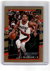 2017 Donruss C.J. McCollum Press Proof Card 123 2/10