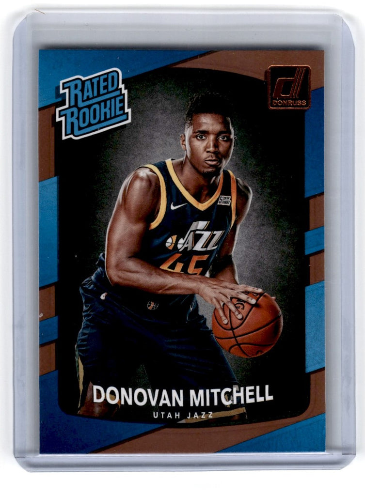 2017 Donruss Donovan Mitchell Rated Rookie Card 188