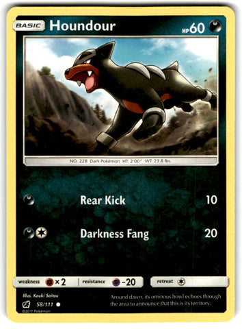 2017 Pokemon Sun & Moon - Crimson Invasion Houndour Card 58 Default Title