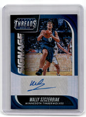 2018 Panini Threads Signage Premium Wally Szczerbiak Card 18