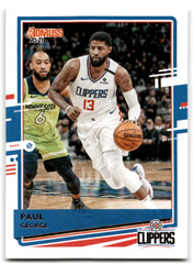 2019 Clearly Donruss Paul George Los Angeles Clippers Card 19