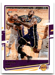 2019 Clearly Donruss LeBron James Los Angeles Lakers Card 20