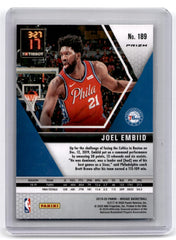 2019 Panini Mosaic Joel Embiid Pink Mosaic Card 189