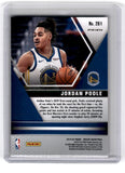 2019 Panini Mosaic Jordan Poole NBA Debut Orange Mosaic Card 261