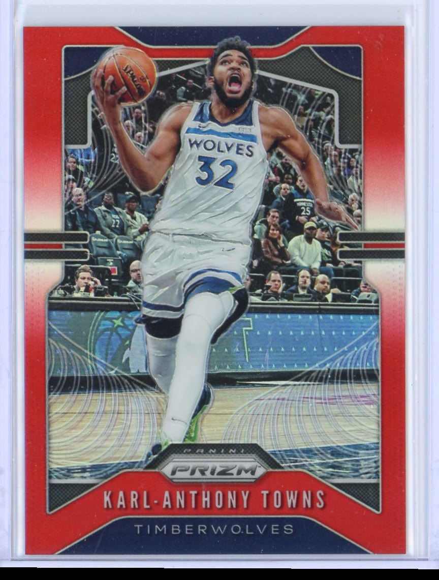 2019 Panini Prizm Karl-Anthony Towns Red /299 Card 161