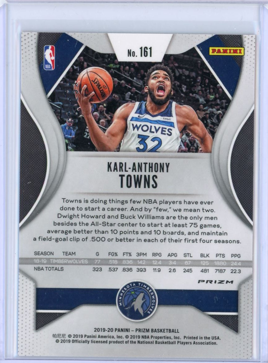 2019 Panini Prizm Karl-Anthony Towns Red /299 Card 161