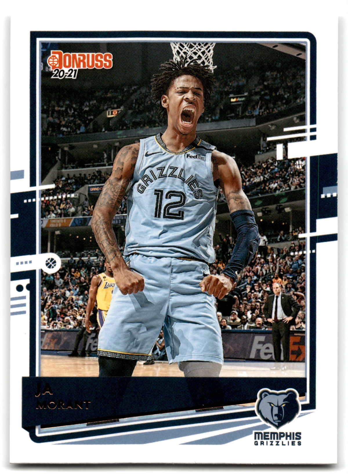 2020 Donruss Ja Morant Memphis Grizzlies Card 107