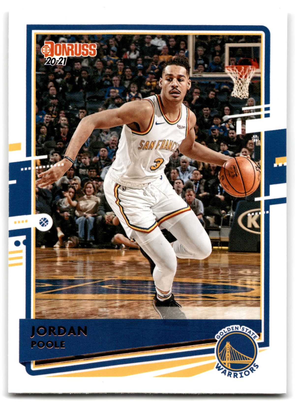 2020 Donruss Jordan Poole Golden State Warriors Card 159