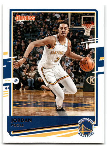 2020 Donruss Jordan Poole Golden State Warriors Card 159