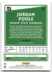 2020 Donruss Jordan Poole Golden State Warriors Card 159