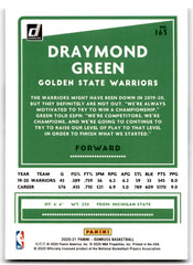 2020 Donruss Draymond Green Golden State Warriors Card 163