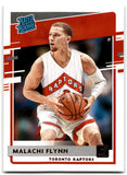 2020 Donruss Malachi Flynn Toronto Raptors Card 215