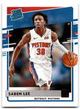 2020 Donruss Saben Lee Detroit Pistons Card 221