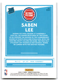 2020 Donruss Saben Lee Detroit Pistons Card 221