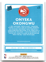 2020 Donruss Onyeka Okongwu Atlanta Hawks Card 228