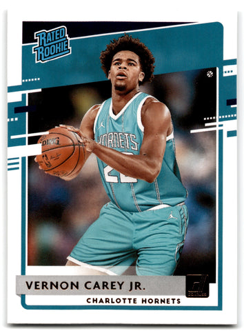 2020 Donruss Vernon Carey Jr. Charlotte Hornets Card 241