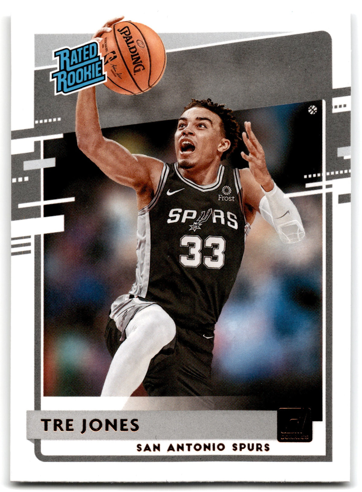 2020 Donruss Tre Jones San Antonio Spurs RC Card 244