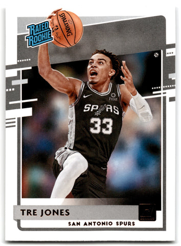 2020 Donruss Tre Jones San Antonio Spurs RC Card 244