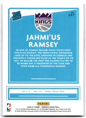 2020 Donruss Jahmi'us Ramsey Sacramento Kings Card 247