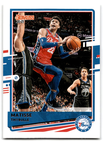 2020 Donruss Matisse Thybulle Philadelphia 76ers Card 74