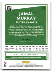 2020 Donruss Jamal Murray Denver Nuggets Card 96