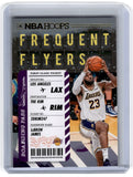 2020 Hoops Frequent Flyers LeBron James Los Angeles Lakers Card 3