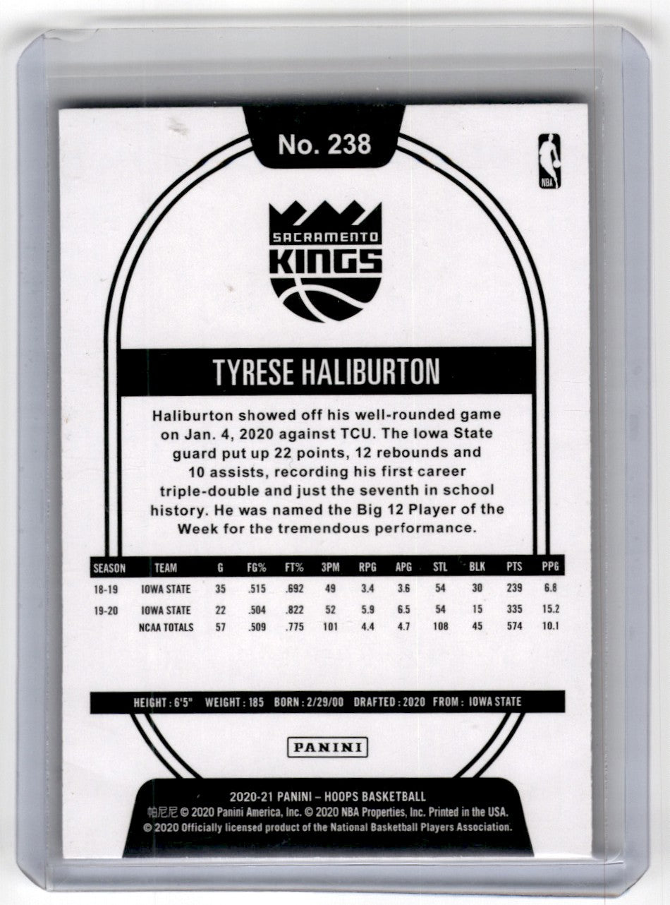 2020 Hoops Tyrese Haliburton Purple Card 238