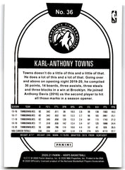 2020 Hoops Karl-Anthony Towns Minnesota Timberwolves Card 36