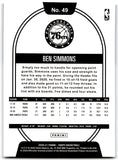 2020 Hoops Ben Simmons Philadelphia 76ers Card 49