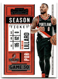 2020 Panini Contenders Game Ticket Bronze Damian Lillard Portland Trail Blazers Card 17
