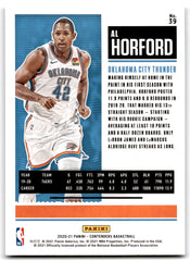 2020 Panini Contenders Game Ticket Bronze Al Horford Oklahoma City Thunder Card 39