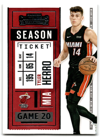 2020 Panini Contenders Game Ticket Bronze Tyler Herro Miami Heat Card 4