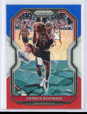 2020 Panini Prizm Dennis Rodman Red White Blue Card 166