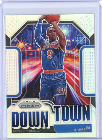 2020 Panini Prizm Down Town Silver RJ Barrett Card 24