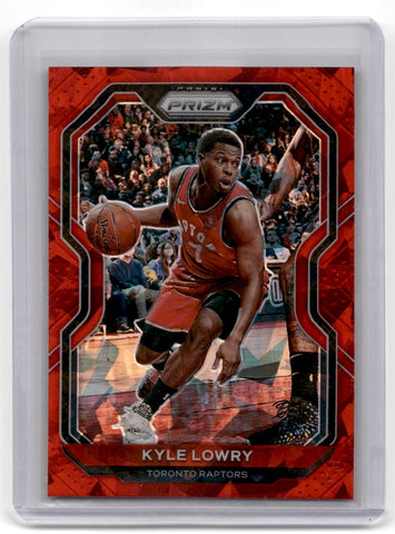 2020 Panini Prizm Kyle Lowry Red Cracked Ice Card 103