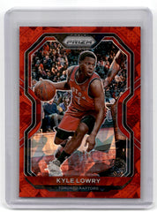 2020 Panini Prizm Kyle Lowry Red Cracked Ice Card 103